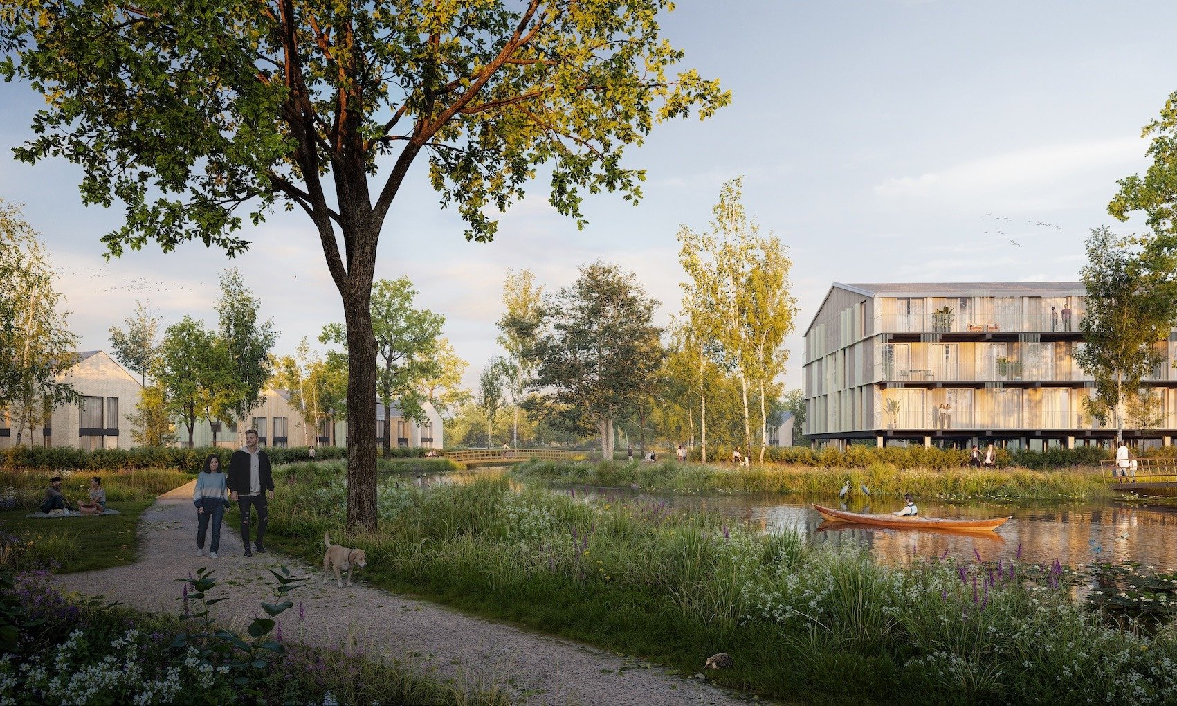 Leven in het landschap in Geestwater